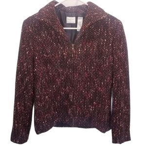 Emma James Petite Women's Size 8 8P Zip Up Sweater Jacket Petite Y2K Vintage